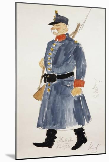 Gendarme, Costume for Kiss, Opera-Bedrich Smetana-Mounted Giclee Print