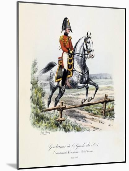 Gendarmes De La Garde Du Roi, Commandant D'Escadron, Petite Tenue, 1814-15-Eugene Titeux-Mounted Giclee Print