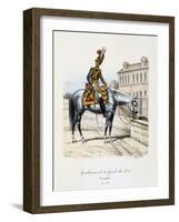 Gendarmes De La Garde Du Roi, Trumpeter, 1814-15-Eugene Titeux-Framed Giclee Print