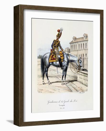 Gendarmes De La Garde Du Roi, Trumpeter, 1814-15-Eugene Titeux-Framed Giclee Print