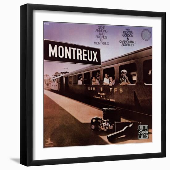 Gene Ammons and Friends in Montreux-null-Framed Art Print