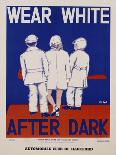 Wear White after Dark Poster-Gene Lowy-Mounted Giclee Print