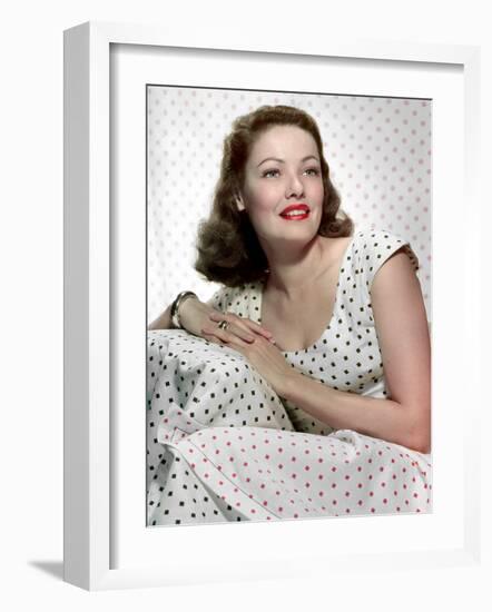 Gene Tierney, 1940s-null-Framed Photo