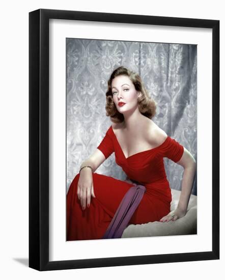 Gene Tierney, 1940s-null-Framed Photo