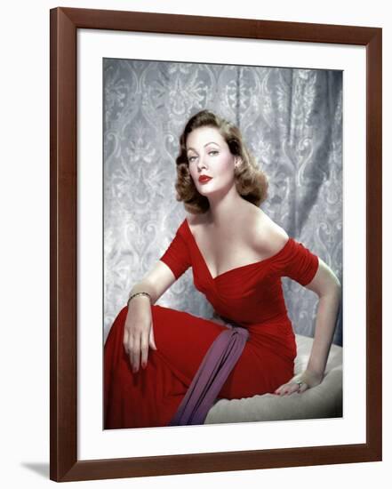 Gene Tierney, 1940s-null-Framed Photo