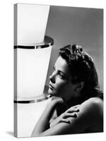 GENE TIERNEY (b/w photo)-null-Stretched Canvas