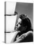 GENE TIERNEY (b/w photo)-null-Stretched Canvas