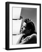 GENE TIERNEY (b/w photo)-null-Framed Photo