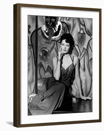 Gene Tierney. "The Shanghai Gesture" 1941, Directed by Josef Von Sternberg-null-Framed Photographic Print