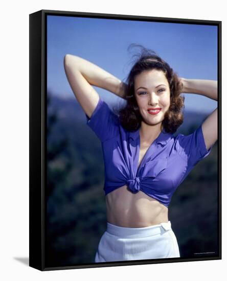 Gene Tierney-null-Framed Stretched Canvas