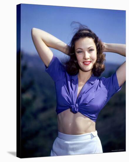 Gene Tierney-null-Stretched Canvas