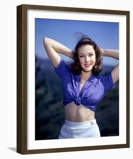 Gene Tierney-null-Framed Photo