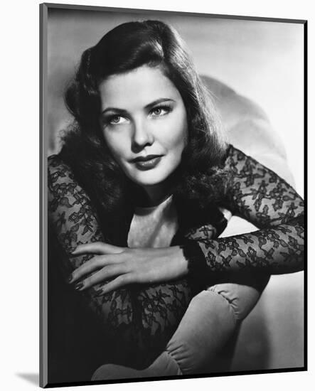 Gene Tierney-null-Mounted Photo