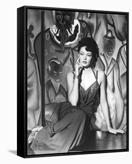 Gene Tierney-null-Framed Stretched Canvas