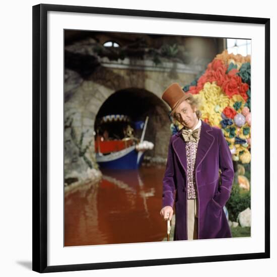 Gene Wilder. "Willy Wonka and the Chocolate Factory" [1971], Directed by Mel Stuart.-null-Framed Photographic Print