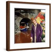 Gene Wilder. "Willy Wonka and the Chocolate Factory" [1971], Directed by Mel Stuart.-null-Framed Photographic Print