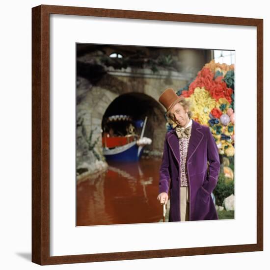 Gene Wilder. "Willy Wonka and the Chocolate Factory" [1971], Directed by Mel Stuart.-null-Framed Photographic Print