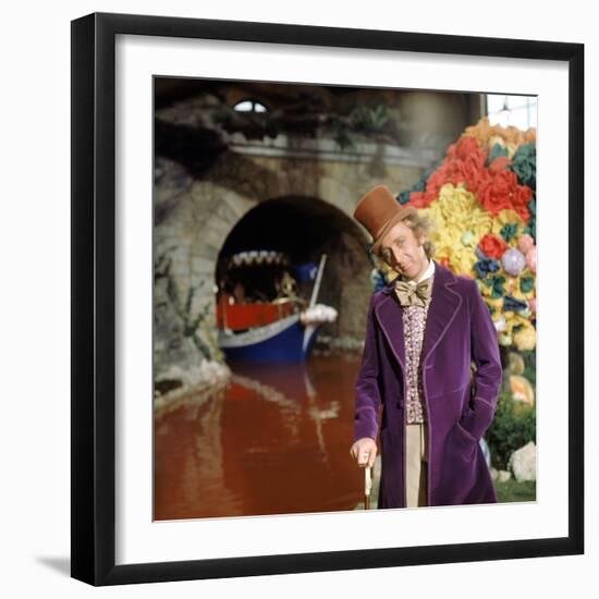 Gene Wilder. "Willy Wonka and the Chocolate Factory" [1971], Directed by Mel Stuart.-null-Framed Photographic Print