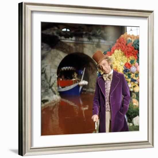 Gene Wilder. "Willy Wonka and the Chocolate Factory" [1971], Directed by Mel Stuart.-null-Framed Photographic Print