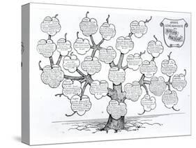 Genealogical Tree of the Rougon-Macquart Family-French School-Stretched Canvas