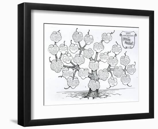 Genealogical Tree of the Rougon-Macquart Family-French School-Framed Giclee Print