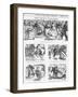 General Adoption of the Rolling Skate, 1866-George Du Maurier-Framed Giclee Print