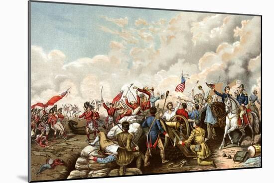 General Andrew Jackson's Victory over the British at New Orleans, c.1815-null-Mounted Giclee Print