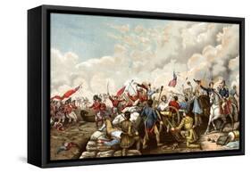 General Andrew Jackson's Victory over the British at New Orleans, c.1815-null-Framed Stretched Canvas