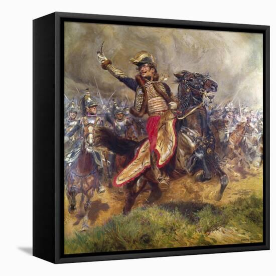 General Antoine-Charles-Louis Lasalle 1912-Jean-Baptiste Edouard Detaille-Framed Stretched Canvas