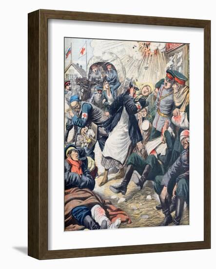 General Antoly Stessel Injured Fall of Port Arthur (Oct 1904)-null-Framed Giclee Print