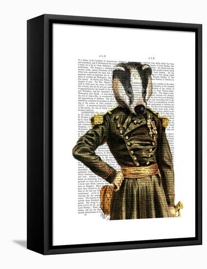 General Badger-Fab Funky-Framed Stretched Canvas