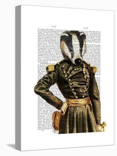 General Badger-Fab Funky-Stretched Canvas