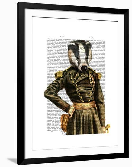 General Badger-Fab Funky-Framed Art Print