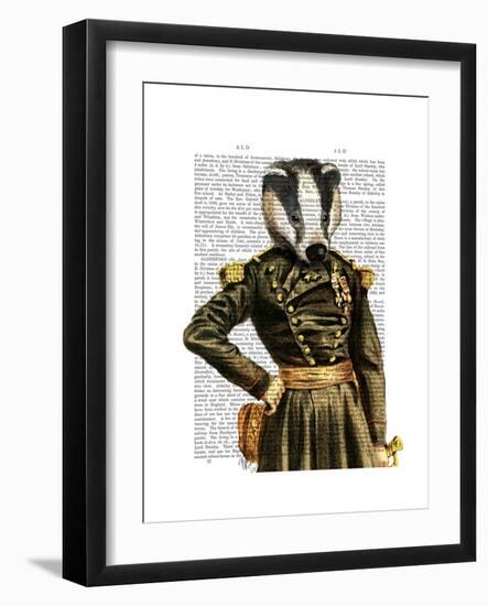 General Badger-Fab Funky-Framed Art Print