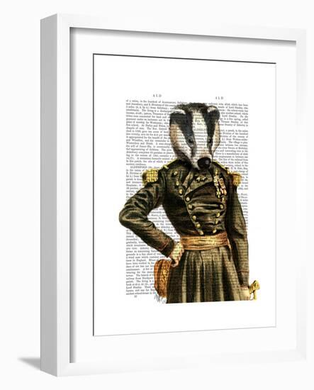 General Badger-Fab Funky-Framed Art Print