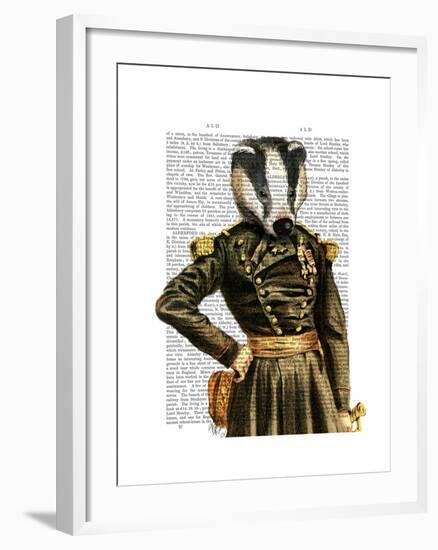 General Badger-Fab Funky-Framed Art Print