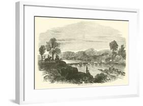 General Banks Crossing Cane River, April 1864-null-Framed Giclee Print