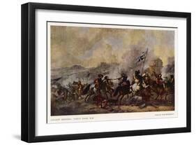 General Battle Scene: a Cavalry Skirmish-Philips Wouvermann-Framed Art Print