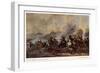 General Battle Scene: a Cavalry Skirmish-Philips Wouvermann-Framed Art Print