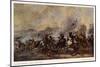 General Battle Scene: a Cavalry Skirmish-Philips Wouvermann-Mounted Art Print