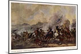 General Battle Scene: a Cavalry Skirmish-Philips Wouvermann-Mounted Art Print