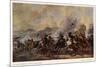 General Battle Scene: a Cavalry Skirmish-Philips Wouvermann-Mounted Premium Giclee Print