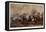 General Battle Scene: a Cavalry Skirmish-Philips Wouvermann-Framed Stretched Canvas