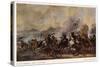 General Battle Scene: a Cavalry Skirmish-Philips Wouvermann-Stretched Canvas