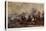 General Battle Scene: a Cavalry Skirmish-Philips Wouvermann-Stretched Canvas