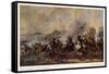 General Battle Scene: a Cavalry Skirmish-Philips Wouvermann-Framed Stretched Canvas