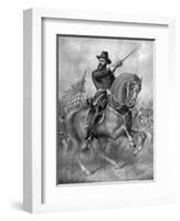 General Benjamin Harrison, Battle of Resaca-Science Source-Framed Giclee Print