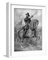 General Benjamin Harrison, Battle of Resaca-Science Source-Framed Giclee Print