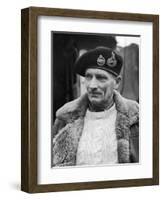 General Bernard L. Montgomery, in Command of British 8th Army During Drive Through Italy, 1944-George Rodger-Framed Photographic Print