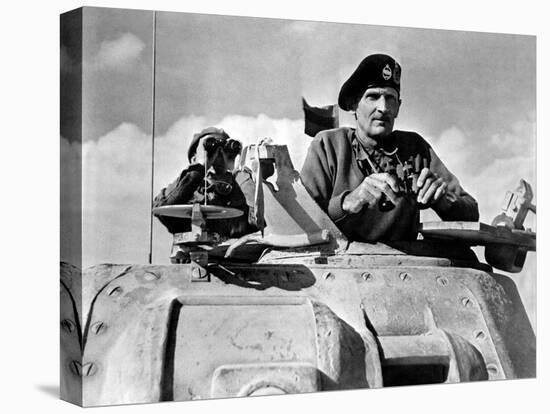 General Bernard Montgomery in His Grant Tank in North Africa-null-Stretched Canvas